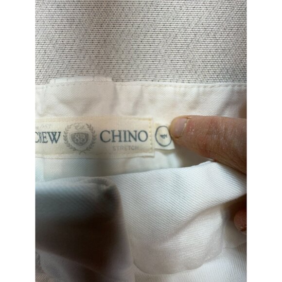 J. Crew Womens Chino Capri Pants Size 8 White Favorite Fit Stretch Casual Pocket - Picture 3 of 13